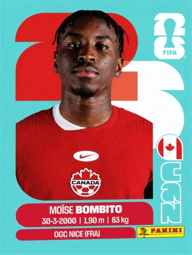 Figurita CAN-8 Moïse Bombito Mundial 2026