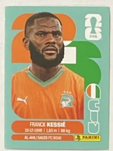Figurita CIV-10 Franck Kessie Mundial 2026