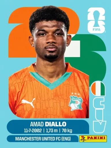 Figurita CIV-15 Amad Diallo Mundial 2026