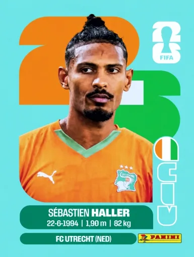 Figurita CIV-16 Sébastien Haller Mundial 2026