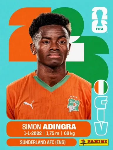 Figurita CIV-17 Simon Adringa Mundial 2026