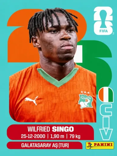 Figurita CIV-4 Wilfried Singo Mundial 2026