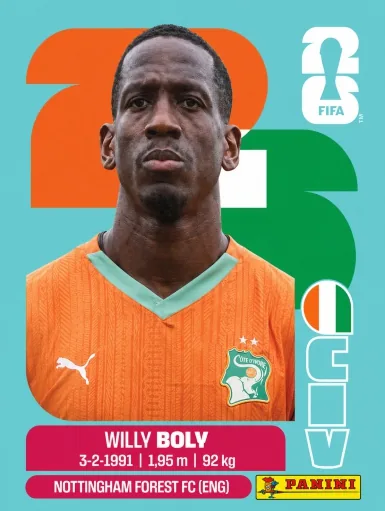 Figurita CIV-7 Willy Boly Mundial 2026