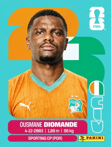 Figurita CIV-9 Ousmane Diomande Mundial 2026