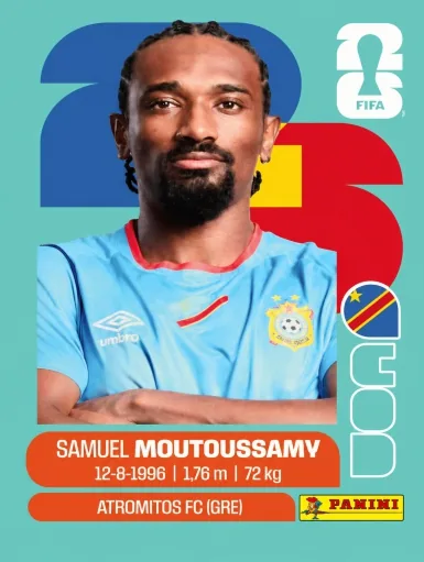 Figurita COD-11 Samuel Moutoussamy Mundial 2026