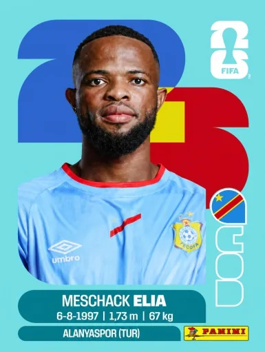 Figurita COD-15 Meschak Elia Mundial 2026