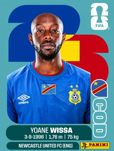 Figurita COD-16 Yoane Wissa Mundial 2026