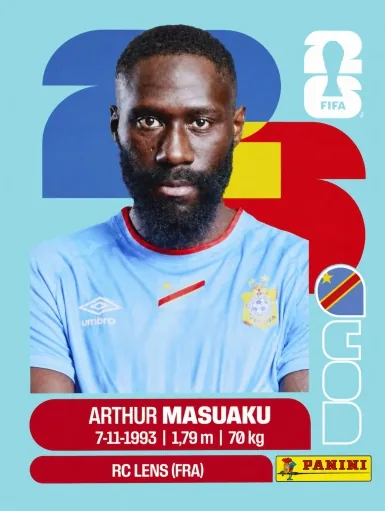 Figurita COD-5 Arthur Masuaku Mundial 2026