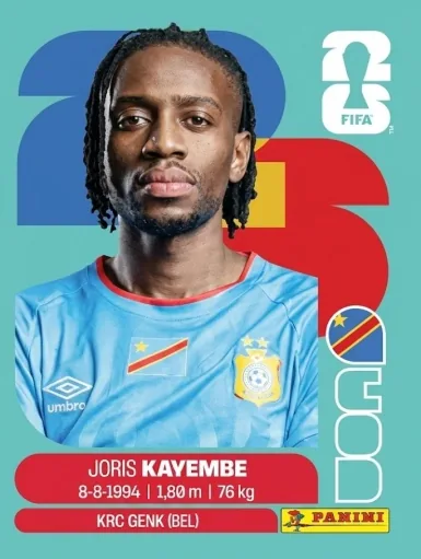 Figurita COD-7 Joris Kayembe Mundial 2026