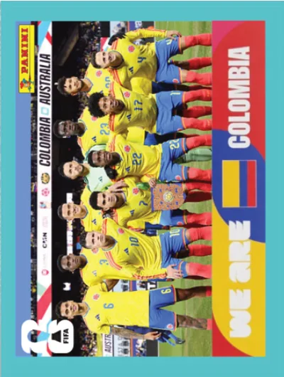 Figurita COL-13 Plantel Colombia Mundial 2026