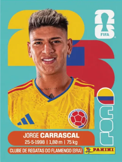 Figurita COL-16 Jorge Carrascal Mundial 2026