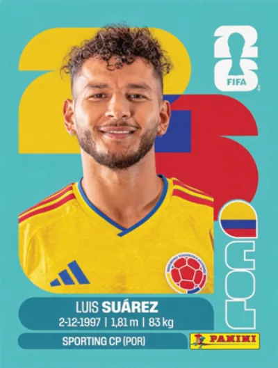 Figurita COL-19 Luis Suarez Mundial 2026