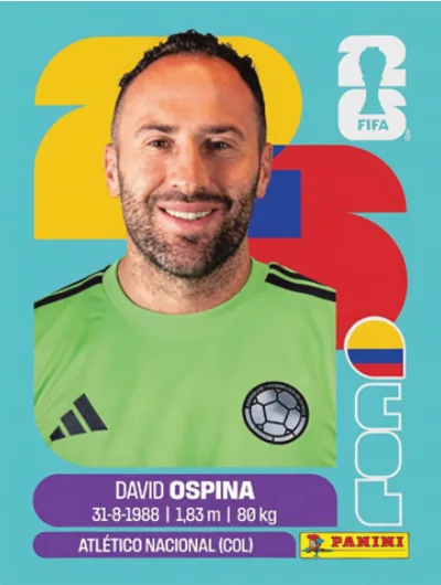 Figurita COL-3 David Ospina Mundial 2026