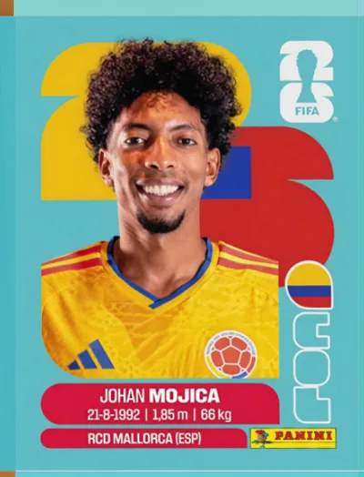 Figurita COL-7 Johan Mojica Mundial 2026