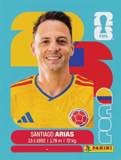 Figurita COL-9 Santiago Arias Mundial 2026