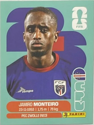 Figurita CPV-12 Jamiro Monteiro Mundial 2026