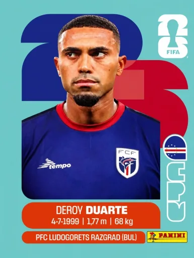 Figurita CPV-14 Deroy Duarte Mundial 2026