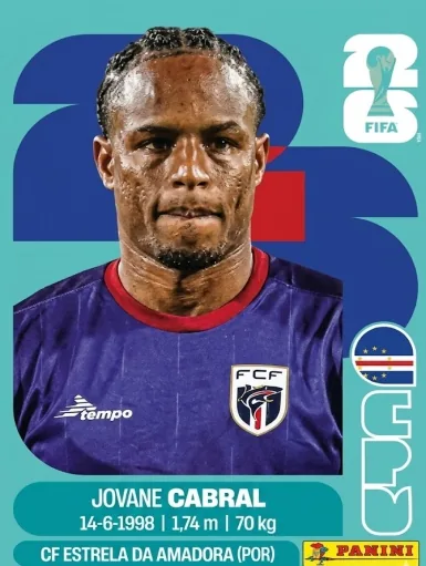 Figurita CPV-16 Jovane Cabral Mundial 2026