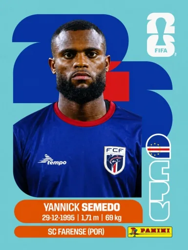 Figurita CPV-9 Yannick Semedo Mundial 2026