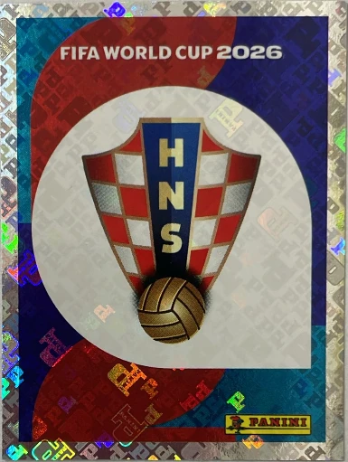 Figurita CRO-1 Escudo Croacia Mundial 2026