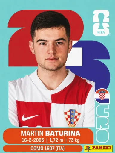 Figurita CRO-11 Martin Baturina Mundial 2026