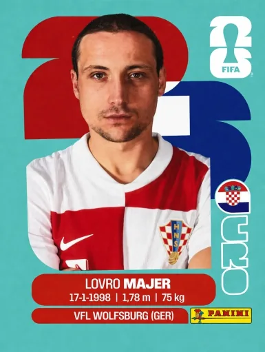 Figurita CRO-12 Lovro Majer Mundial 2026