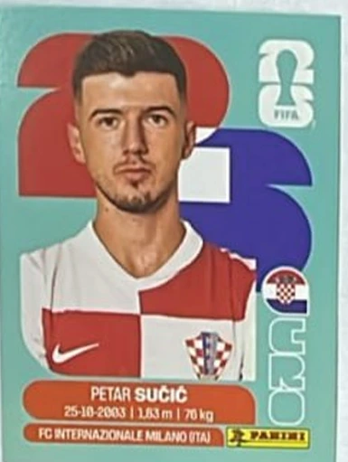 Figurita CRO-15 Petar Sucic Mundial 2026
