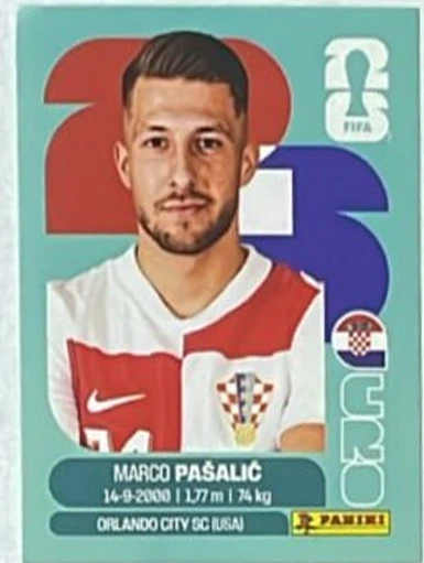 Figurita CRO-17 Marco Pasalic Mundial 2026