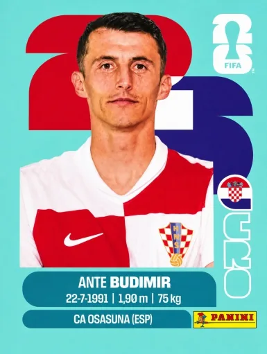 Figurita CRO-18 Ante Budimir Mundial 2026