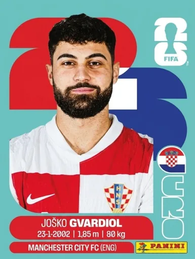 Figurita CRO-4 Josko Gvardiol Mundial 2026