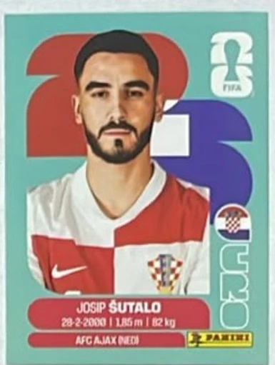 Figurita CRO-7 Josip Sutalo Mundial 2026
