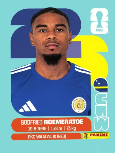 Figurita CUW-10 Godfried Roemeratoe Mundial 2026