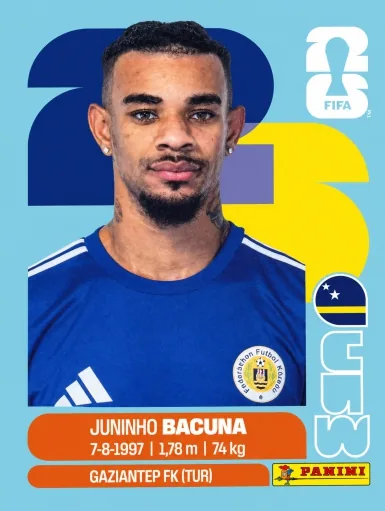 Figurita CUW-11 Juninho Bacuna Mundial 2026