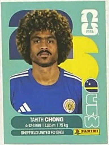 Figurita CUW-14 Tahith Chong Mundial 2026