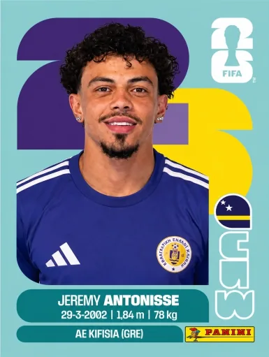 Figurita CUW-18 Jeremy Antonisse Mundial 2026
