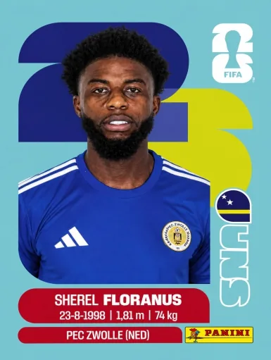 Figurita CUW-4 Sherel Floranus Mundial 2026