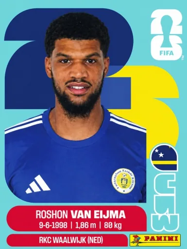 Figurita CUW-7 Roshon Van Eijma Mundial 2026
