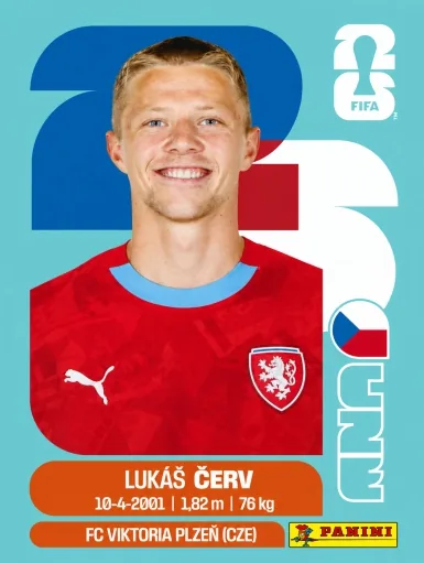 Figurita CZE-11 Lukas Cerv Mundial 2026