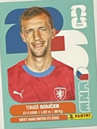 Figurita CZE-12 Tomas Soucek Mundial 2026