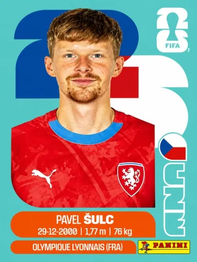 Figurita CZE-14 Pavel Sulc Mundial 2026