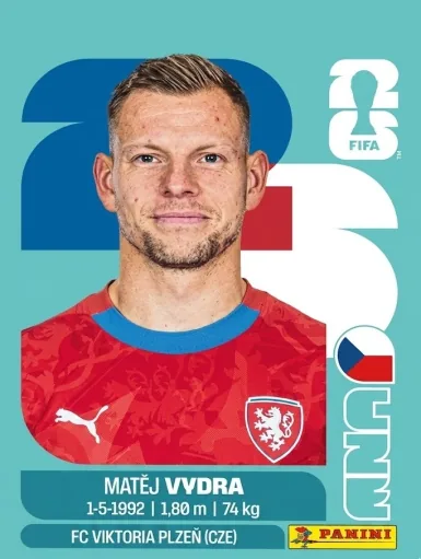 Figurita CZE-15 Matej Vydra Mundial 2026