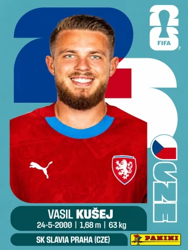 Figurita CZE-16 Vasil Kusej Mundial 2026