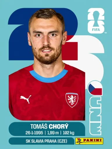 Figurita CZE-17 Tomas Chory Mundial 2026