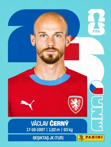 Figurita CZE-18 Vacilav Cerny Mundial 2026