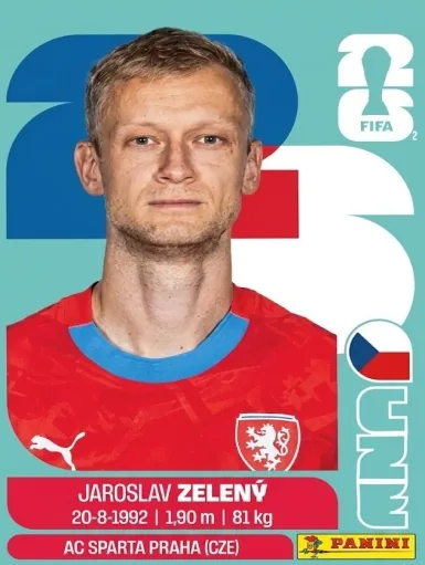 Figurita CZE-6 Jaroslav Zeleny Mundial 2026