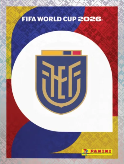 Figurita ECU-1 Escudo Ecuador Mundial 2026