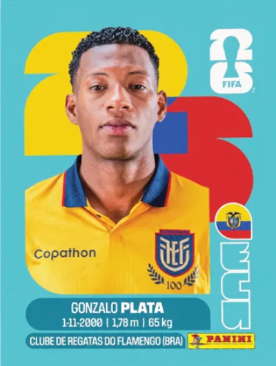 Figurita ECU-16 Gonzalo Plata Mundial 2026