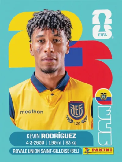 Figurita ECU-19 Kevin Rodriguez Mundial 2026