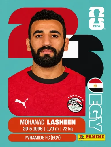 Figurita EGY-14 Mohamed Lasheen Mundial 2026