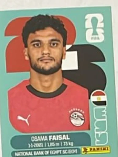 Figurita EGY-16 Osama Faisal Mundial 2026